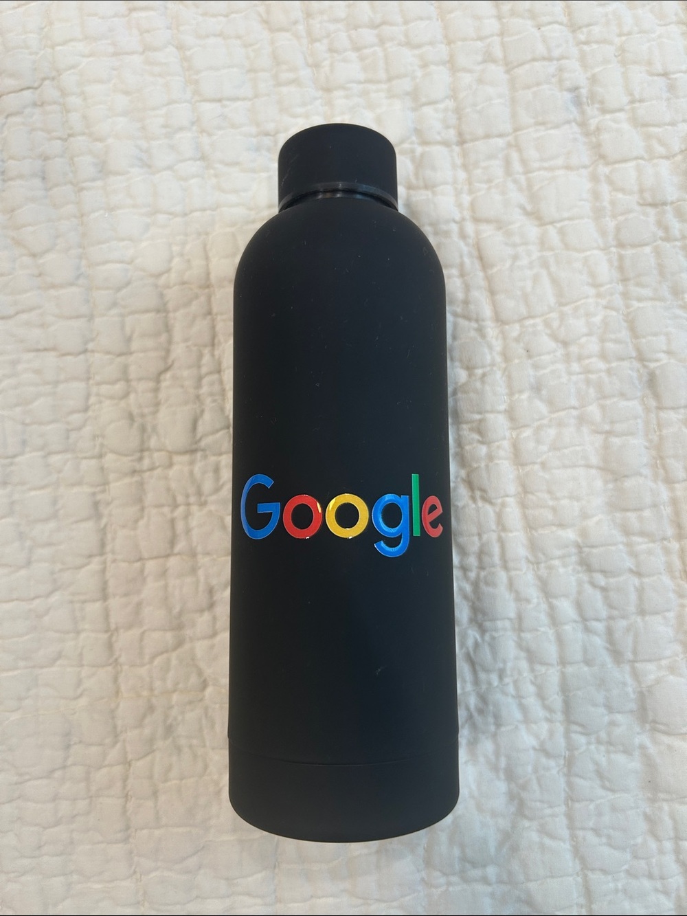 Stainless Steel “Google” Water/Coffee Bottle in black